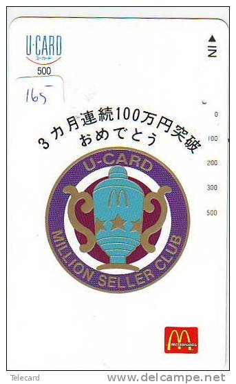 CARTE McDonald's  JAPON (165) MacDonald's *  McDonald´s  JAPAN *  U CARD * MILLION SELLER CLUB - Alimentación