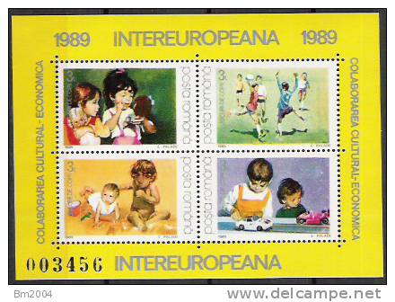 1989 Rumänien  Yv BF 203-4 Mi. Bl. 254-55 ** MNH - Blocks & Sheetlets