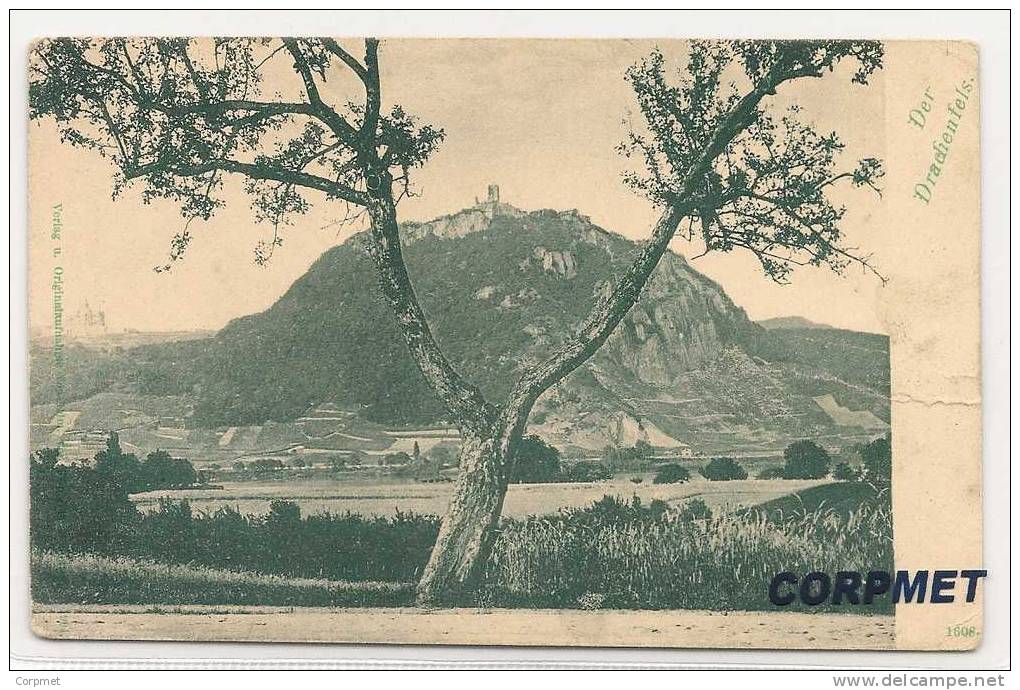 Der Drachenfels Ist Ein Berg Im Siebengebirge Am Rhein Zwischen Königswinter Und Bad Honnef. - UNUSED POSTCARTE C/1900´s - Drachenfels