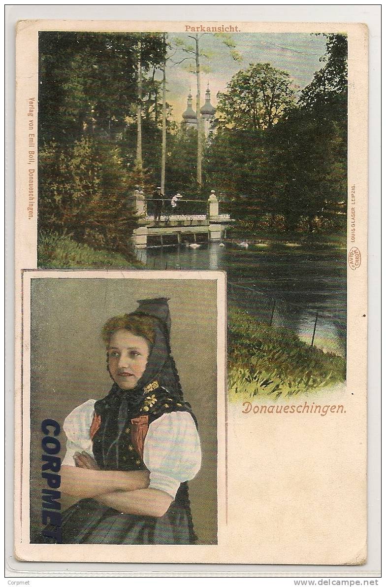 DONAUESCHINGEN - Parkansicht - UNUSED  POSTCARD C/1900´s - Donaueschingen