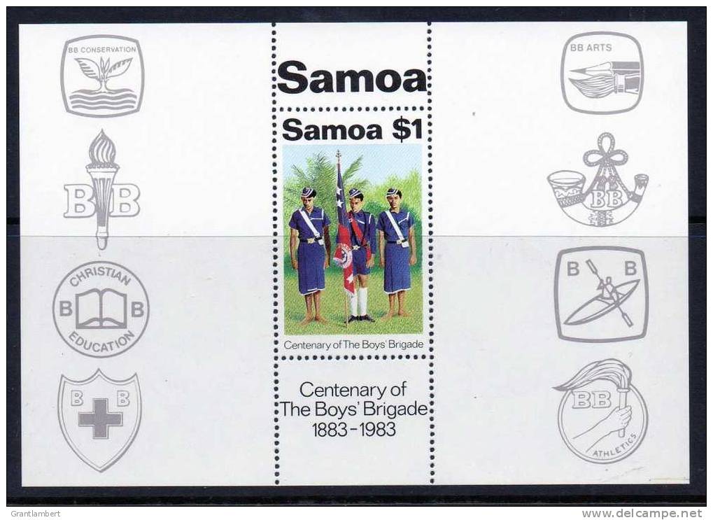 Samoa 1983 Centenary Of Boy's Brigade Miniature Sheet MNH - Samoa