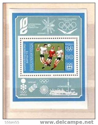 Bulgaria / Bulgarie 1973 Olympic  Congress -Varna (EMBLEMS OF Olympic Games - MUNCHEN 72 ) S/S –MNH - Europa