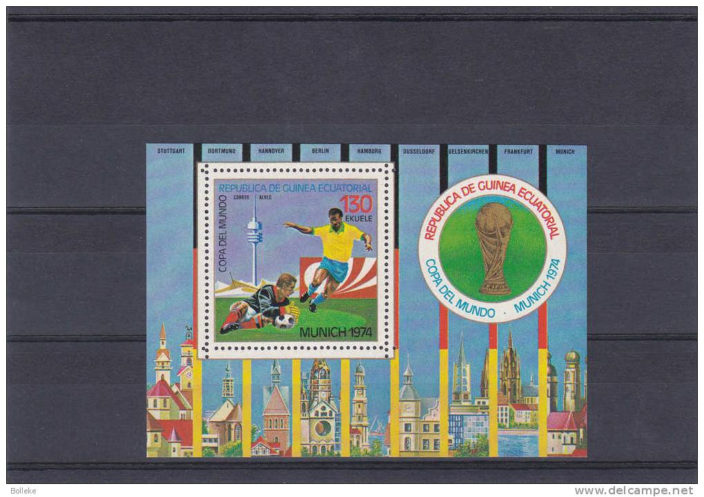 Football -  Guinée Equatoriale - Blocs De 1974   ** - MNH - Coupe Du Monde De Munich 74 - 1974 – Germania Ovest