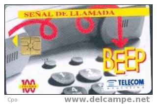 # ARGENTINA_TELECOM 16 Senal De Llamada 100 Gem 02.95  Tres Bon Etat - Argentinien