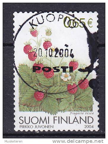 Finland 2004 Mi. 1708  0.65 € Walderdbeere Forest Strawberries - Oblitérés