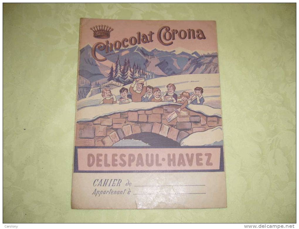 Protège-cahier Delespaul-Havez Chocolat Corona - Schutzumschläge