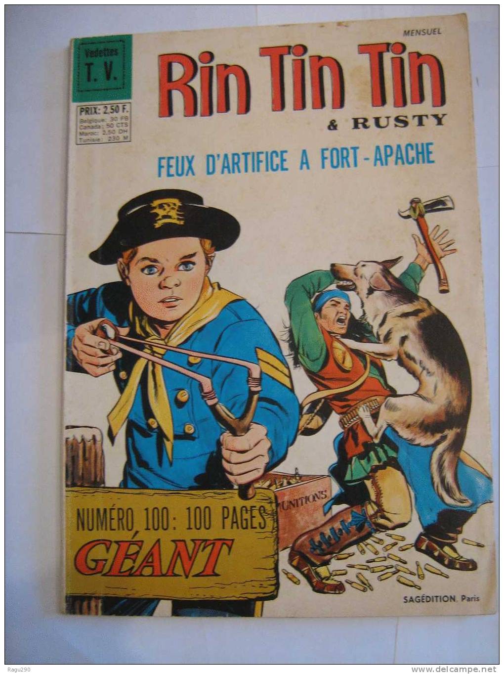 BD  - RINTINTIN N° 100  Avec Des AGENTS TRES SPECIAUX - Rintintin