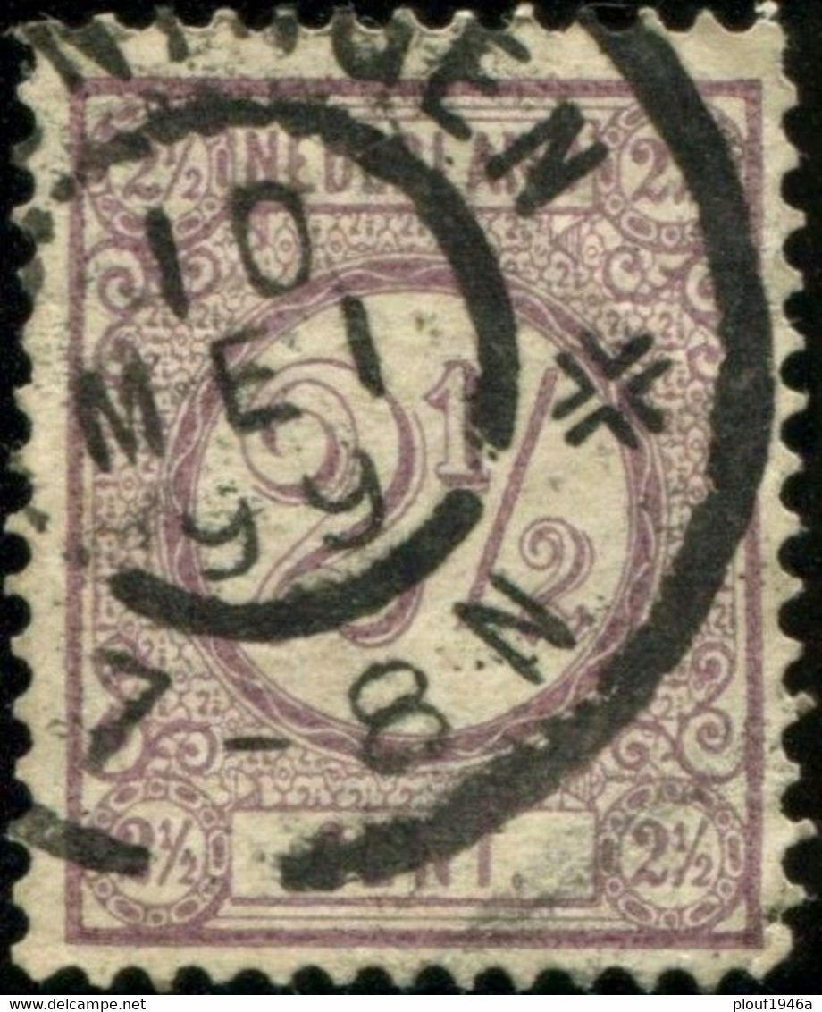 Pays : 384  (Pays-Bas : Guillaume III)   Yvert Et Tellier N° :   33 (o) [12 ½ ] ; NVPH NL 33 F - Oblitérés