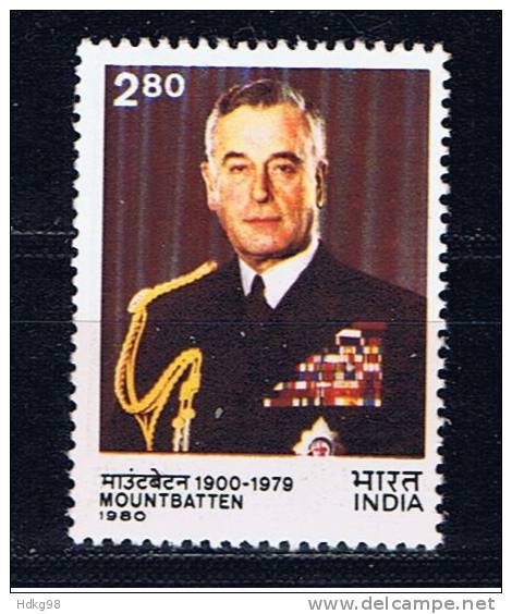 IND Indien 1980 Mi 838 Mnh Lord Mountbatten - Ungebraucht