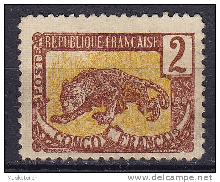 French Congo 1901 Mi. 31   2 C Panther MNG - Autres & Non Classés