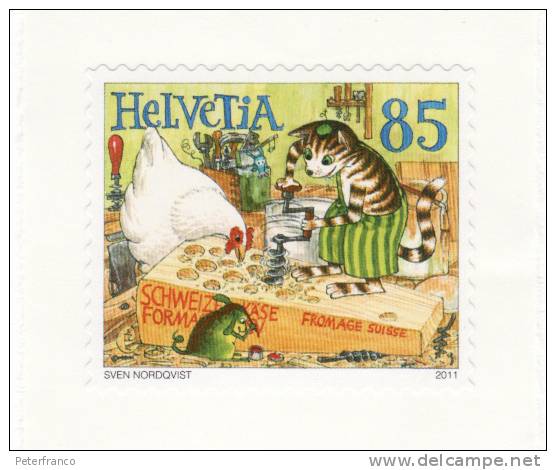 2011 Svizzera - Pettson E Findus - Autoadesivo - Unused Stamps