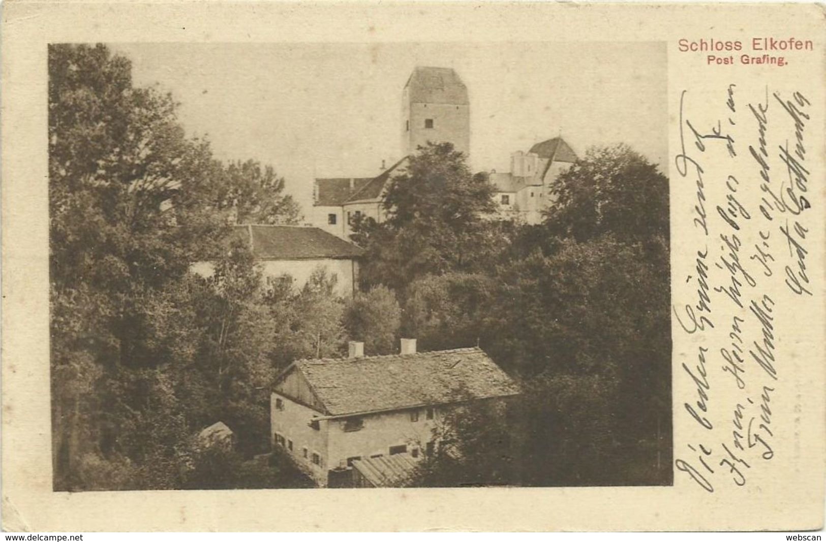 AK Grafing B. München Schloss Elkofen ~1910/25 #16 - Grafing