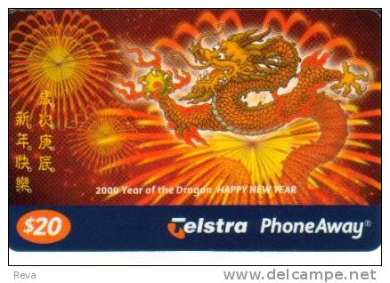 AUSTRALIA $20 PA YEAR OF DRAGON CHINESE ZODIAC 2000  CODE: 129PA READ DESCRIPTION !! - Australia