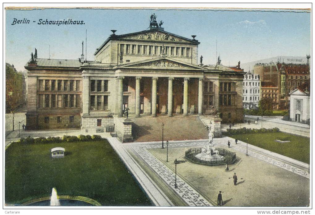 Deutschland,DEUTSCHES,ALLEMAGNE,  BERLIN,SCHAUSPIELHAUS,STATUE,JARDIN,rare - Other & Unclassified