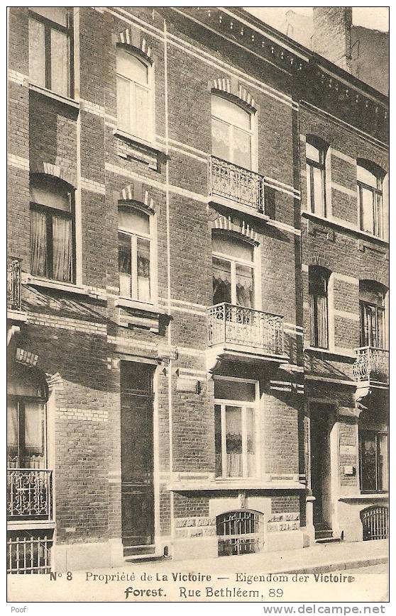 Vorst / Forest : Eigendom Der Victoire, Rue Bethléen 89 -----1911 - Vorst - Forest