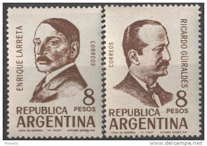 PIA - ARGENTINA - 1966 : Scrittori -  (Yv  763-67) - Nuevos