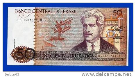 BILLET MONNAIE NEUF BRESIL AMERIQUE DU SUD 50 CRUZADOS 2 SIGNATURES N° A 2015041131A OSWALDO CRUZ - Brasilien