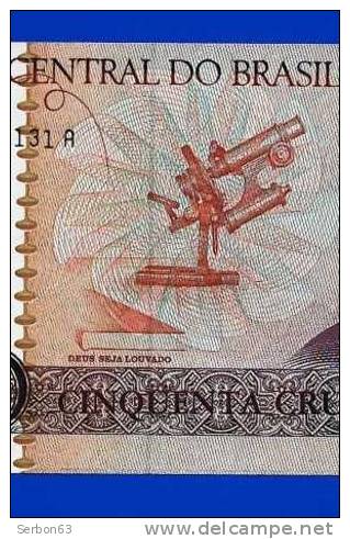 BILLET MONNAIE NEUF BRESIL AMERIQUE DU SUD 50 CRUZADOS 2 SIGNATURES N° A 2015041131A OSWALDO CRUZ - Brasilien