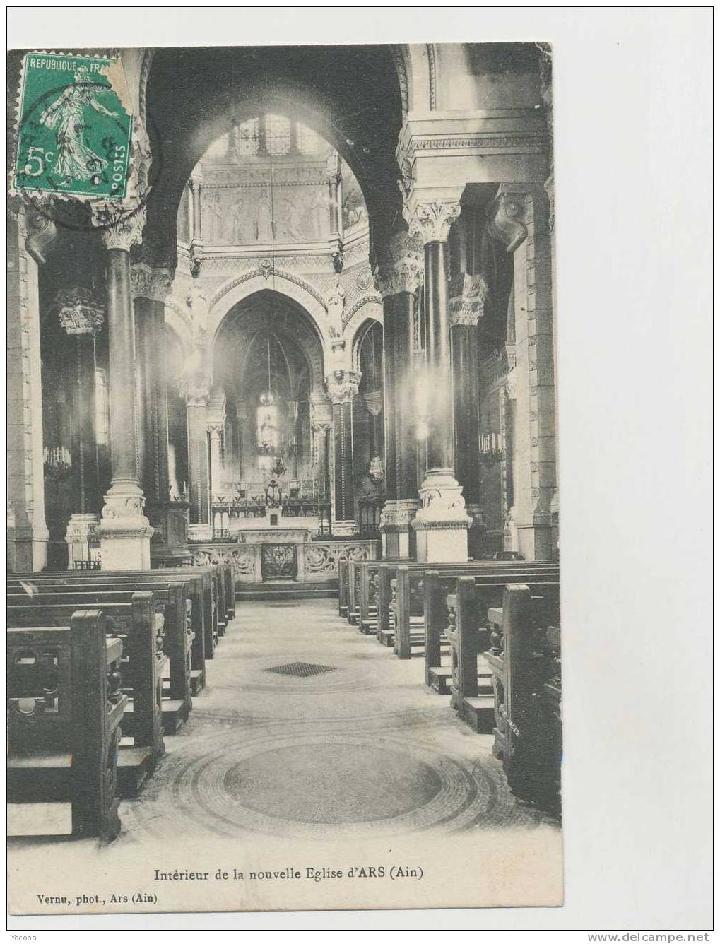 Cp , 01 , ARS , Intérieur De La Nouvelle Église - Ars-sur-Formans