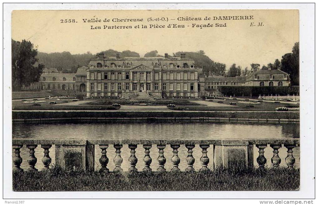 Ref 172 - Vallée De Chevreuse - Château De DAMPIERRE - Les Parterres Et La Pièce D'eau - Façade Sud - Dampierre En Yvelines