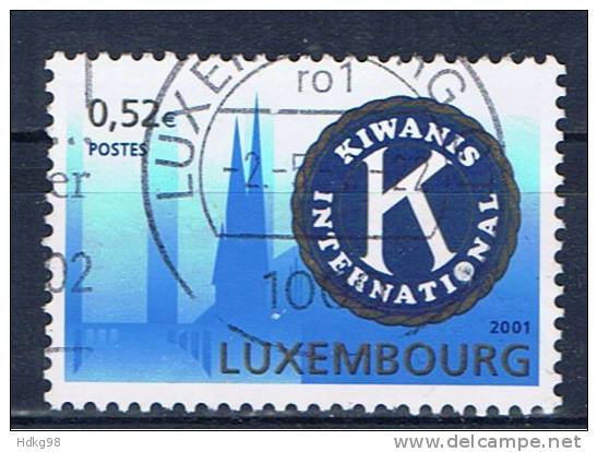 L Luxemburg 2001 Mi 1558 Kiwanis - Oblitérés