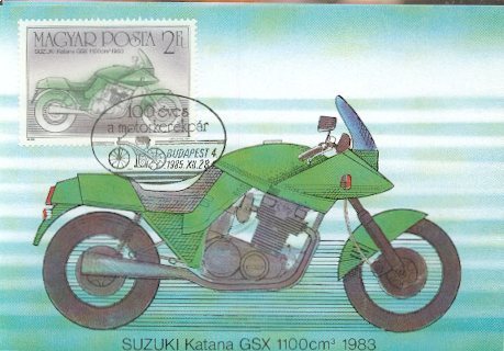 HONGRIE CARTE MAXIMUM NUM.YVERT 3017 HISTOIRE DE LA MOTO - Maximumkaarten