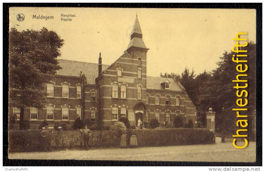 MALDEGHEM - MALDEGEM - HOPITAL - Zeldzaam Geanimeerde Nels ! Vanden Broucke Maldegem - Maldegem