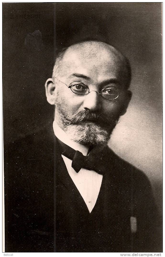 D-ro L. L. Zamenhof   Autoro De La Internacia Lingvo Esperanto     15 -12 -1859   -   14 - 4 -1917 - Esperanto