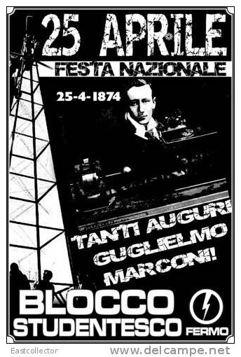 Wireless Radio / Nobel / Guglielmo Marconi S-t-a-m-p-ed Card 1278 -2 - Nobel Prize Laureates