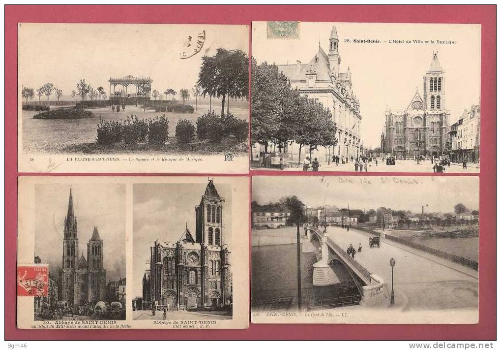 LOT N°13 De 30 CPA - CPSM  : ( 93 )  SAINT DENIS Et ILE St DENIS.. ( Toutes Scannées ) - 5 - 99 Cartes