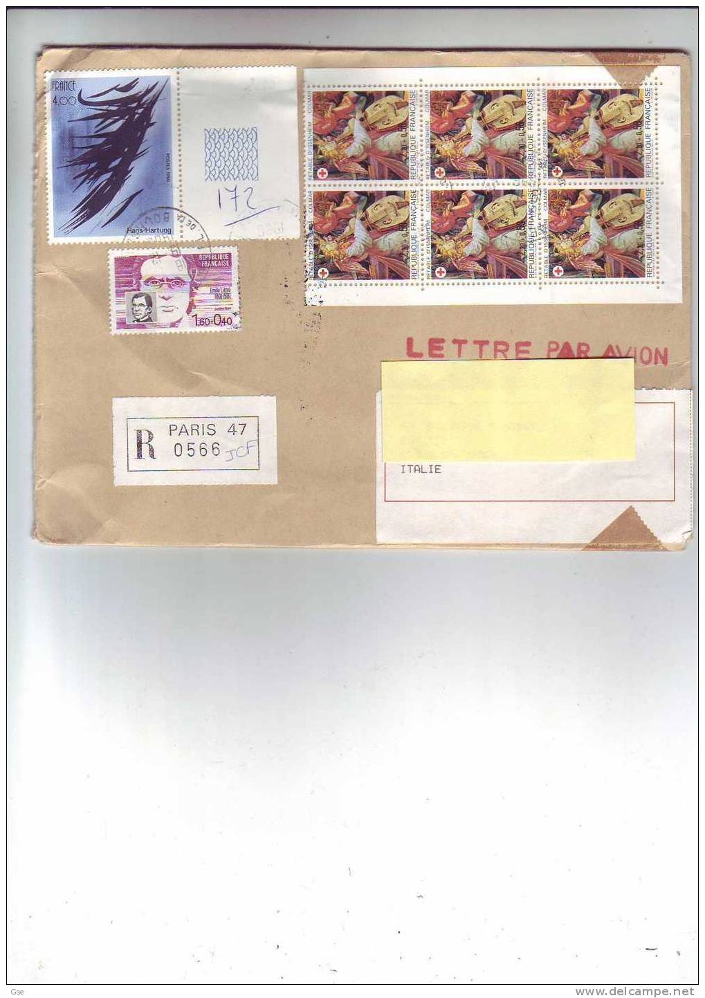 FRANCE  1985 -  Yvert  2392-2328-2110 Su Raccomandata - Covers & Documents