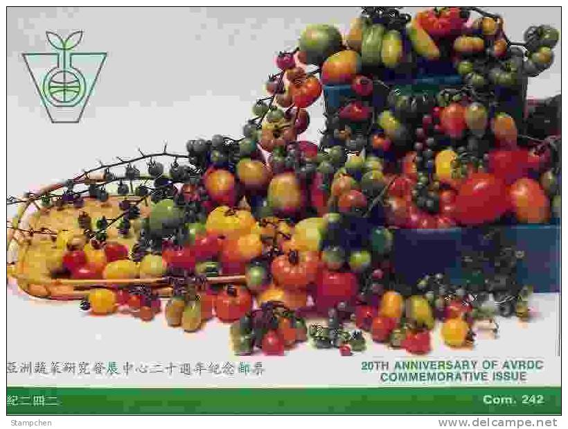 Folder 1993 Vegetable Stamps Microscope Tomato Eggplant Onion Farm Fruit - Vegetables