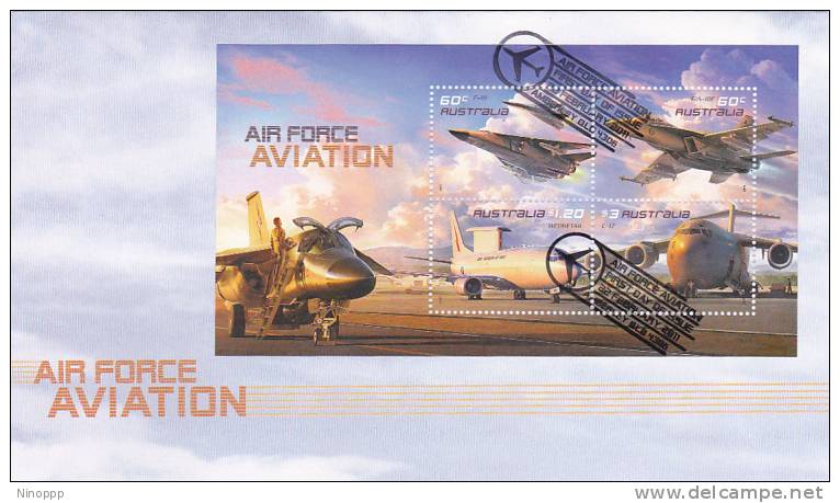 Australia-2011 Air Force Aviation  Souvenir Sheet FDC - FDC