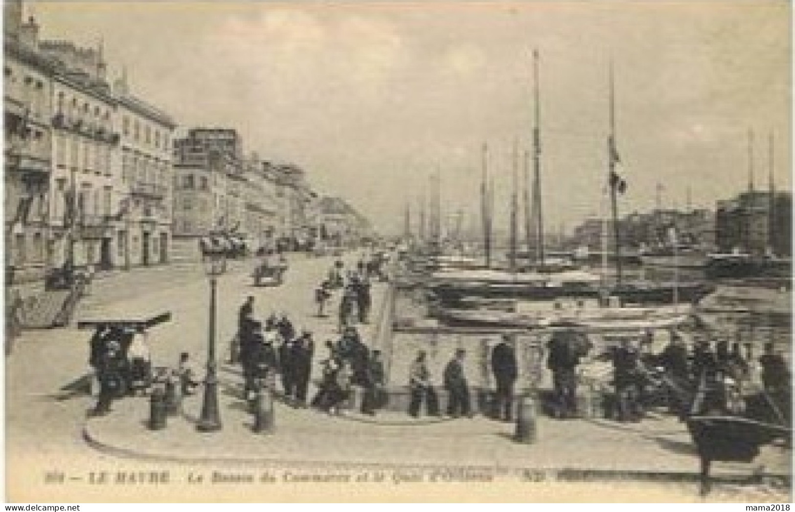 Le Havre Bassin Commerce Et Quai Orleans - Port