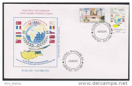 1998 Türk. Zypern   Mi. 473-4 FDC Europa - 1998