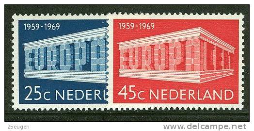 NETHERLANDS  1969 EUROPA CEPT  MNH - 1969