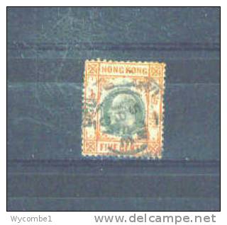 HONG KONG -  1903  Edward VII  5c  FU - Usados