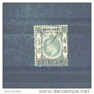 HONG KONG -  1903  Edward VII  30c  FU - Used Stamps