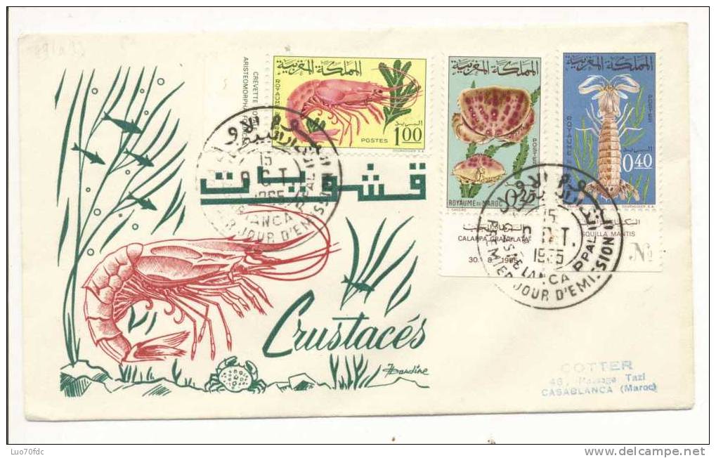 FDC MAROC - Vie Marine