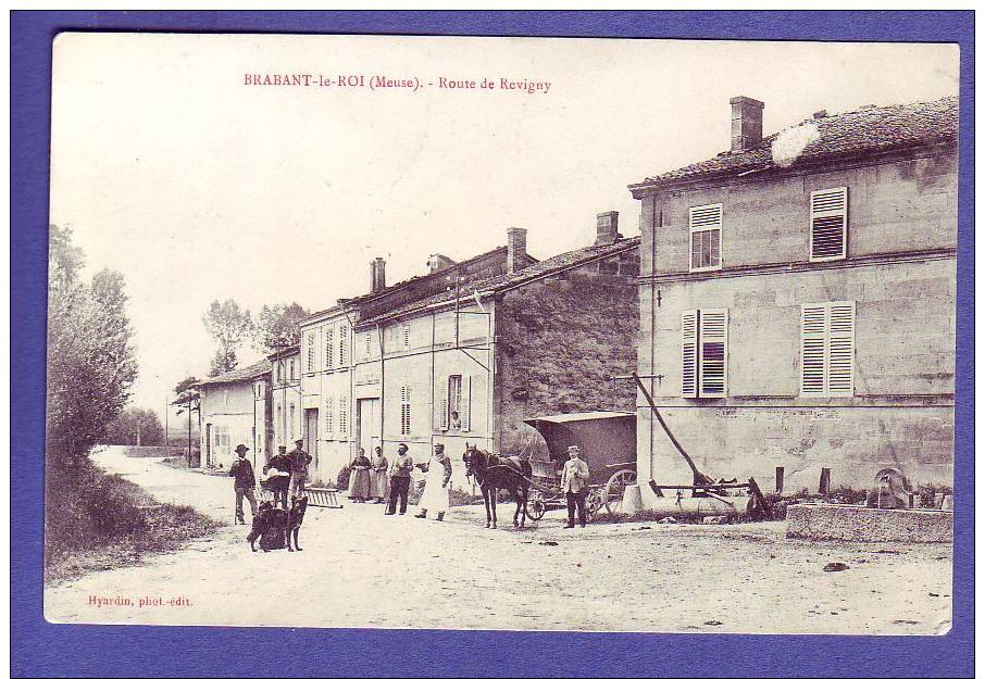 55 - BRABANT-le-ROI - ROUTE DE REVIGNY - ANIMEE - ATTELAGE - (1007/L8122) - Autres & Non Classés