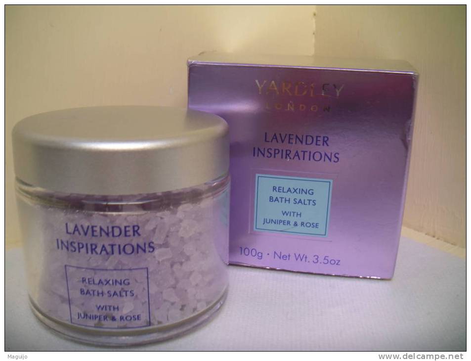 YARDLEY " LAVENDER INSPIRATIONS" SELS DE BAIN ROSE & GENIEVRE  LIRE§§§ - Beauty Products