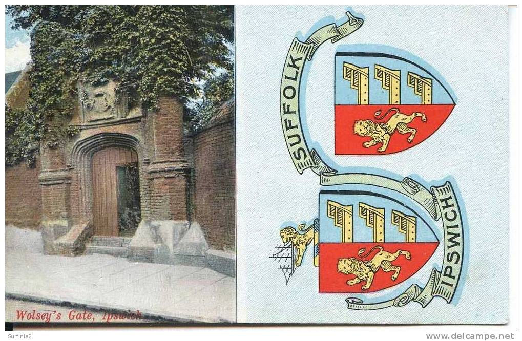 SUFFOLK - IPSWICH - WOLSEY´S GATE - COAT OF ARMS  Suf125 - Ipswich