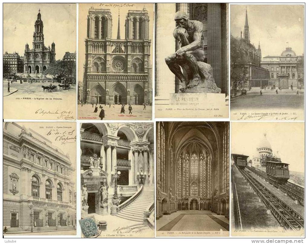 Paris - Lot Mit 48 Alten, Teils Animierten Karten      1905 - 1920 - Lots, Séries, Collections