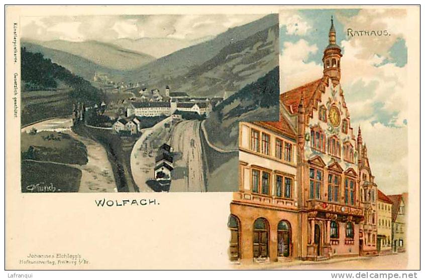 Allemagne - Ref 155- Illustrateur Munch - Wolfach - Theme Illustrateurs   - Carte Bon Etat - - Wolfach