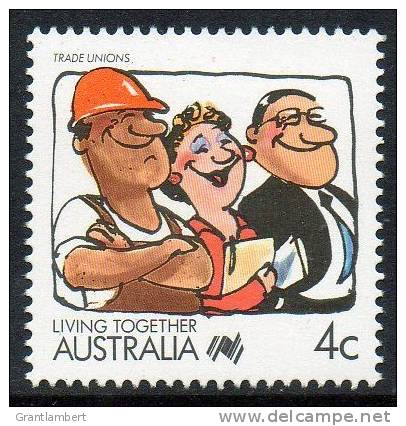 Australia 1988 Living Together 4c Trade Unions SG 1114 MNH - Mint Stamps