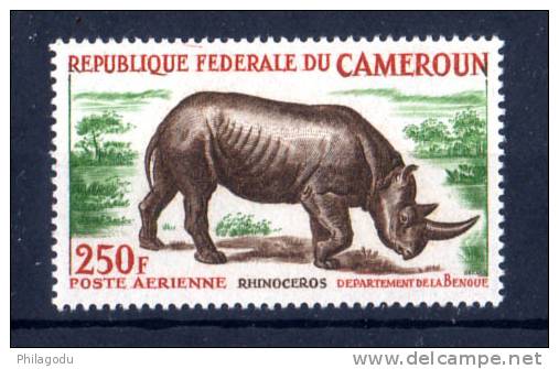 Cameroun 1962-63, Rhinocéros, PA 56**, Cote 11,50 €, - Rhinoceros