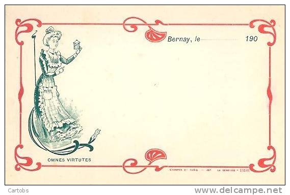 27 BERNAY Carte Publicitaire - Bernay