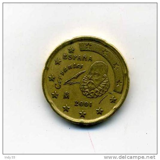 - ESPAGNE EURO . 20 C. 2001 - Spagna