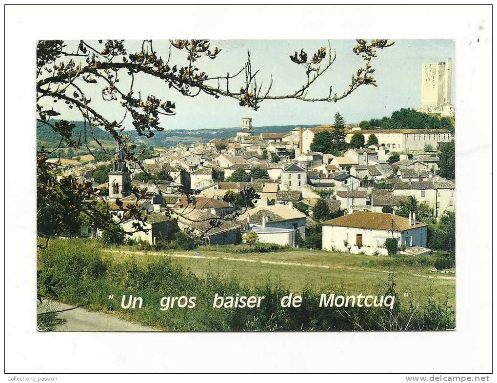 Cp, 46,Montcuq, Vue Générale, écrite - Montcuq