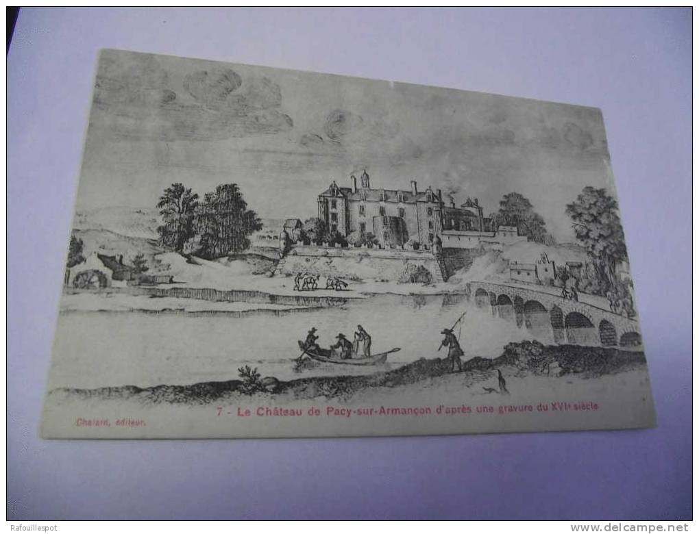 Cpa  Chateau De Pacy  D'apres Gravure - Saint Sauveur En Puisaye